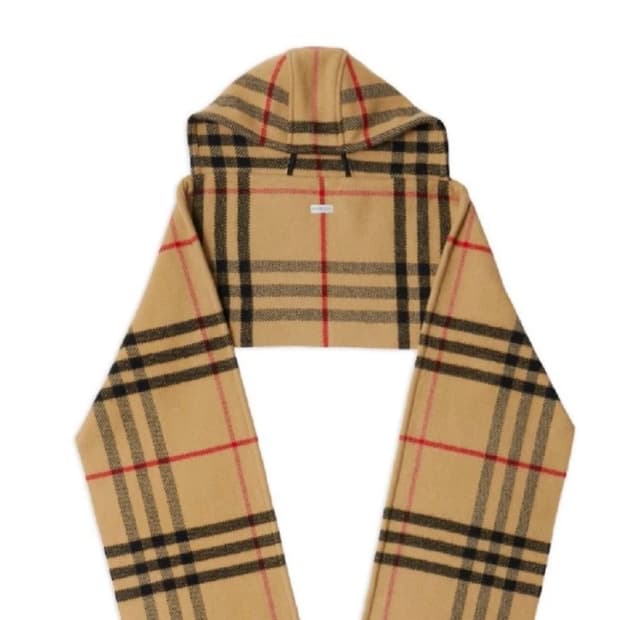 버버리 후드머플러