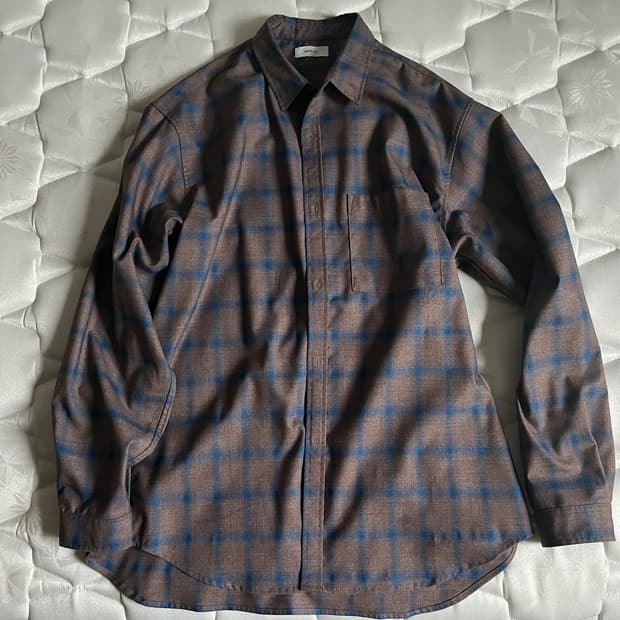 SHIPS 옴브레 체크셔츠