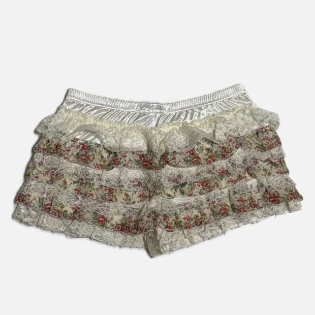 플라워 레이스 캉캉 숏팬츠