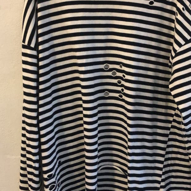 빈티지 스트라이프 롱슬리브