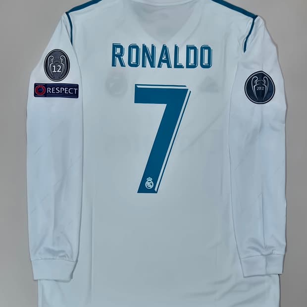 17-18 레알마드리드 홈 호날두 긴팔유니폼 L 챔스결승버전