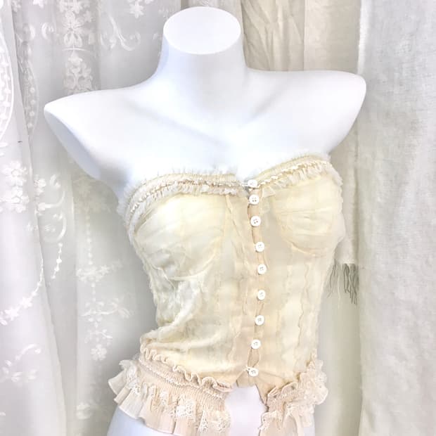 페어리 레이스 튜브탑 뷔스티에