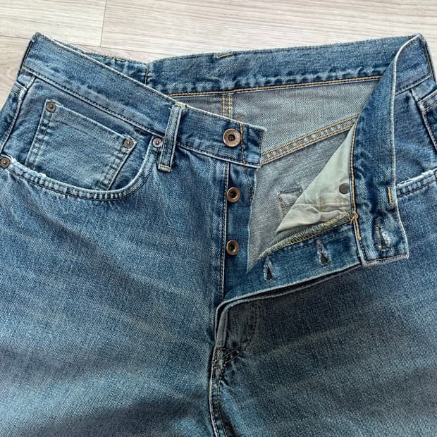 에드윈 505 셀비지 데님