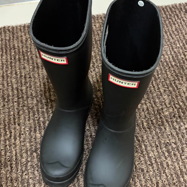 UK5) 헌터 오리지널  플레이 톨 부츠 240