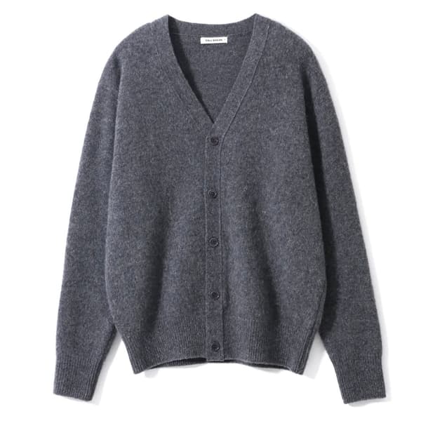 폴 브레이크 브러시드 리버 가디건 차콜 멜란지 3