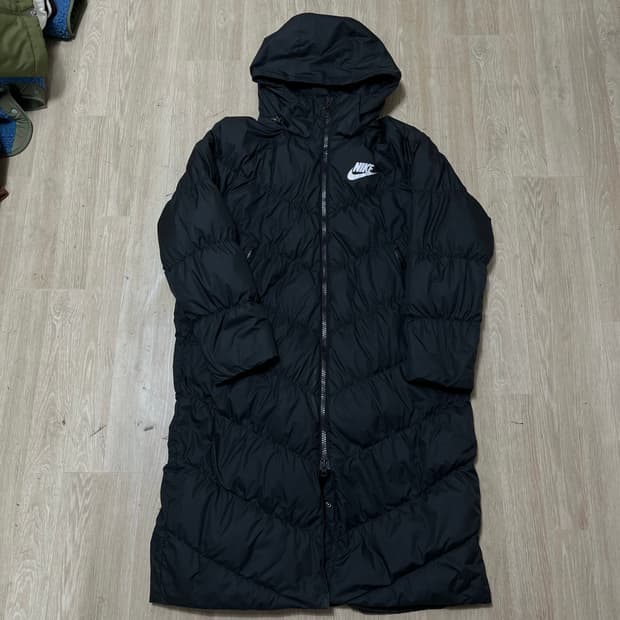 나이키 남성 스우시 덕다운 후드 롱패딩 M/95 