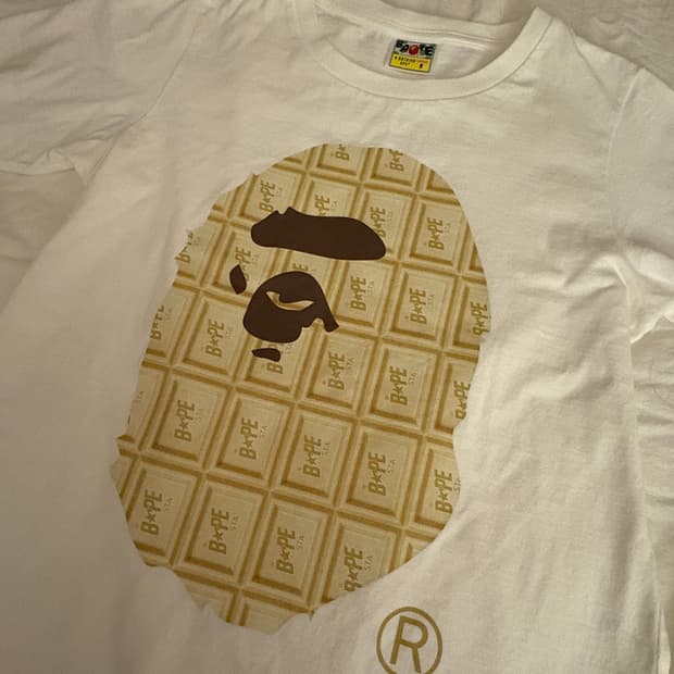 베이프 밀크초코 반팔 티셔츠 라떼갸루 stc빈티지 도트 히메갸루 bape