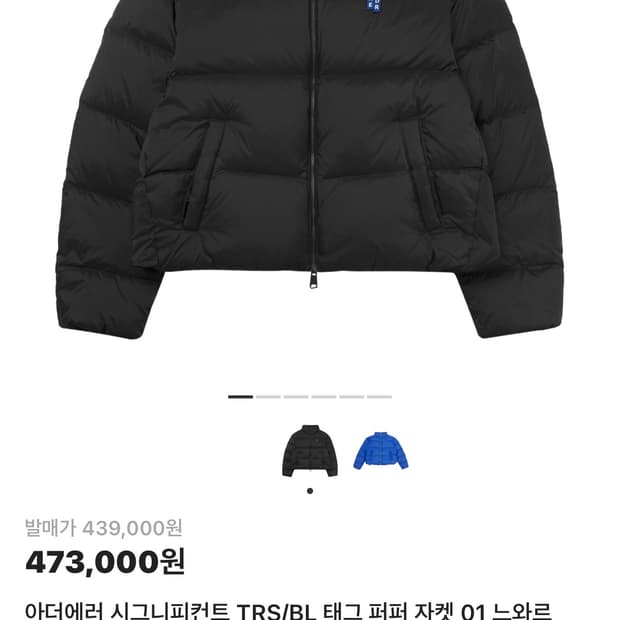 아더에러 시그 패딩