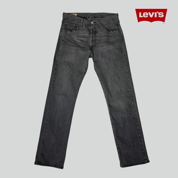 [W32L32]리바이스 프리미엄 501 그레이 데님팬츠