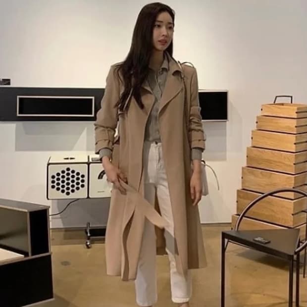 전지현,수지 착용) 프론트로우 트렌치코트