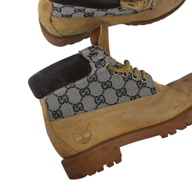 Timberland × Gucci 팀버랜드 구찌 모노그램 프리미엄 부츠