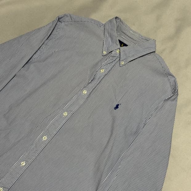 XL 폴로랄프로렌 클래식핏 스트라이프 시어서커 셔츠