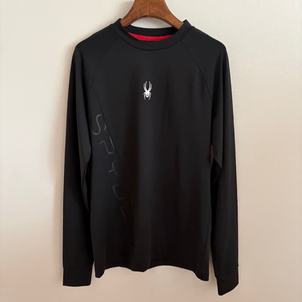 스파이더 블랙 긴팔 티셔츠 M