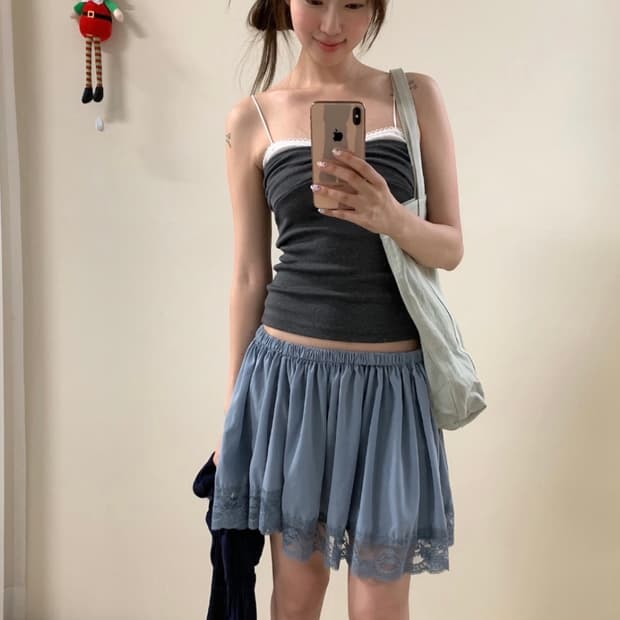 layered shirring sleeveless