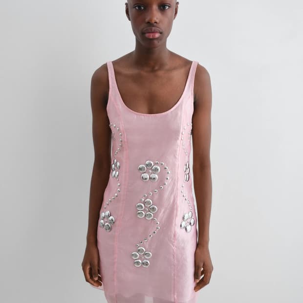 [M]기마구아스 Claude 스터드 미니 드레스/핑크