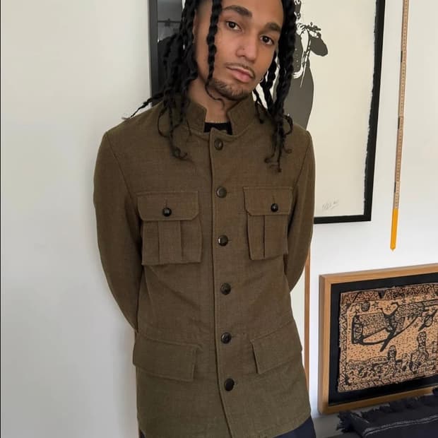 발렌시아가 울 밀리터리 자켓