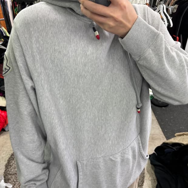XL 몽클레어 지니어스 어웨이크 그레이 후드티
