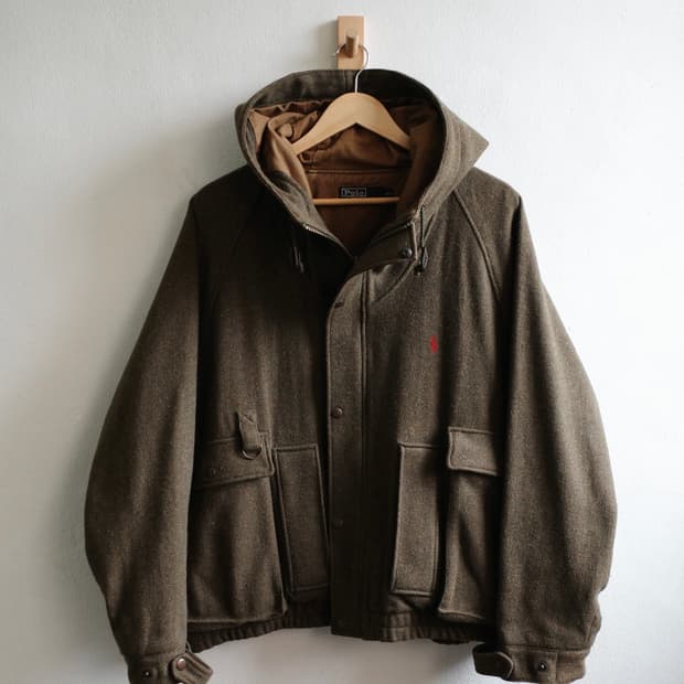 폴로 울 멀티 포켓 자켓