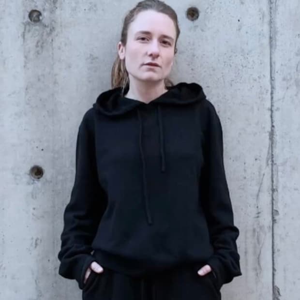 mudule knit hoodie black 4