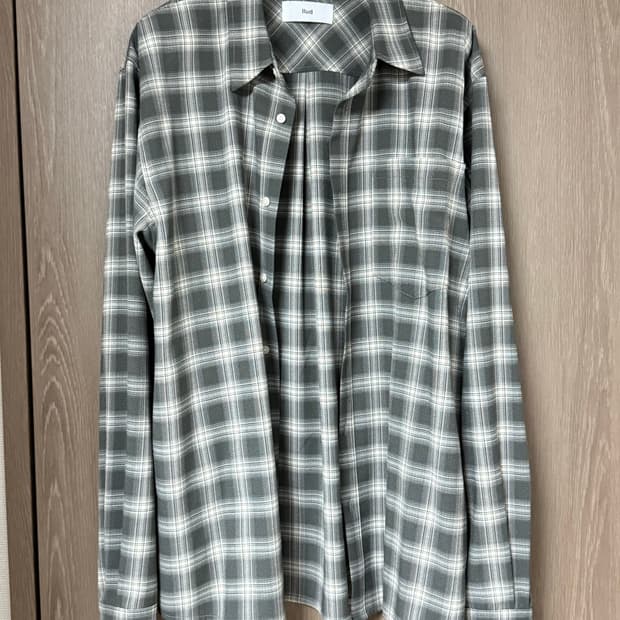 러드 체크셔츠 그레이 M
