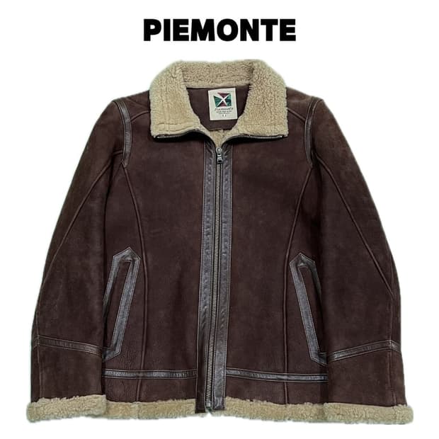 (95) 프랑코 페라로 빈티지 양가죽/양털 무스탕 자켓