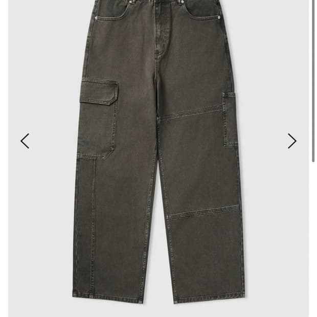 어널러코드 다잉 카고 데님팬츠(브라운)