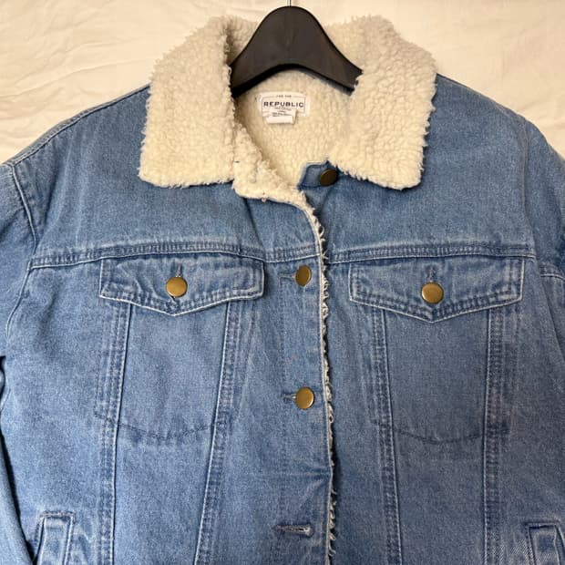 리퍼블릭 뽀글이 청자켓