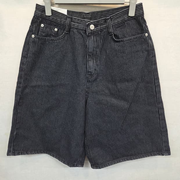 빈티지 gb 프로덕스 스트라이프 버뮤다 데님반바지 대략 26 27 