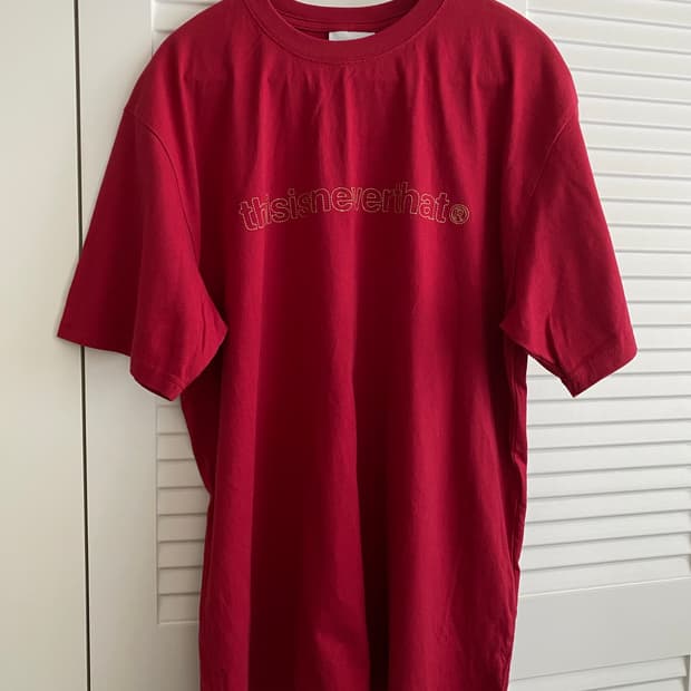 디스이즈네버댓 로고 반팔 티셔츠 L