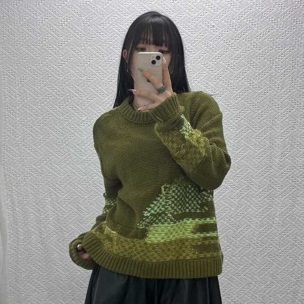 앤더슨벨 프란시스코 인사이드 아웃 뜨개 니트 M C09293