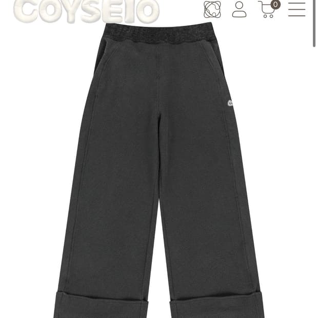 코이세이오 리브드 밴드 팬츠 RIBBED BAND PANTS