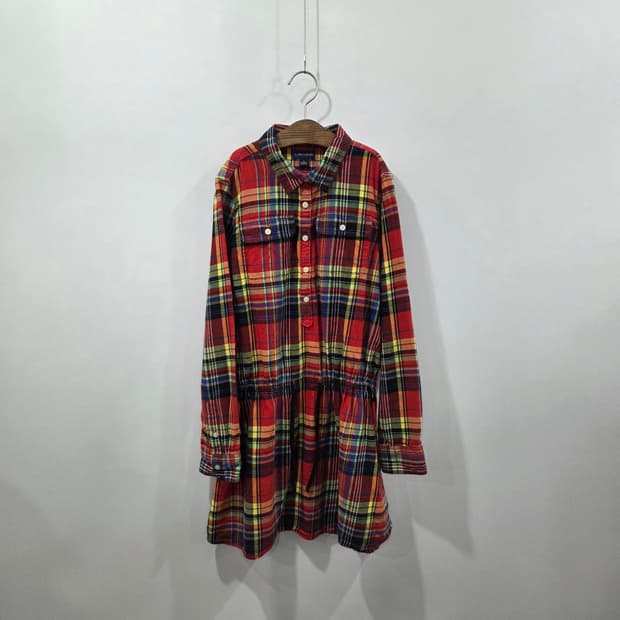 폴로랄프로렌 걸즈 멀티포켓 체크셔츠 원피스 14