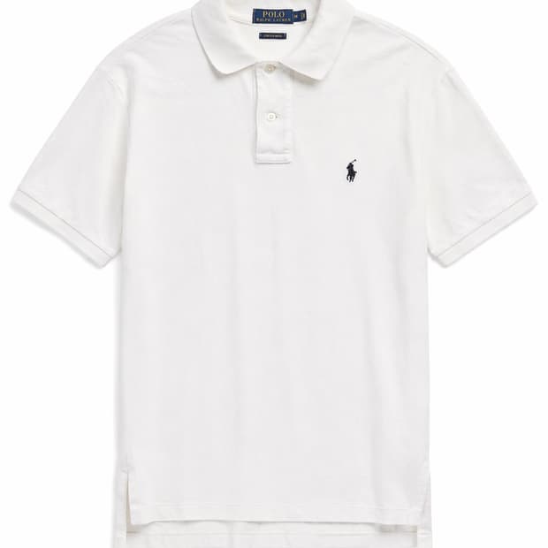 폴로 랄프로렌 화이트 메쉬 카라티 L