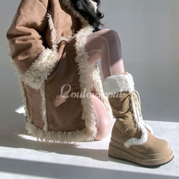 루루서울 윈터 엔젤 퍼 부츠 230
