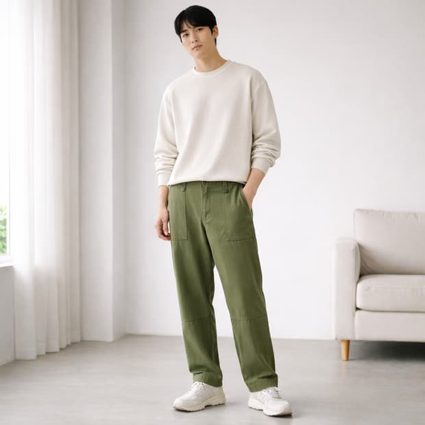 영국군 오리지널 라이트웨이트 퍼티그 팬츠 올리브