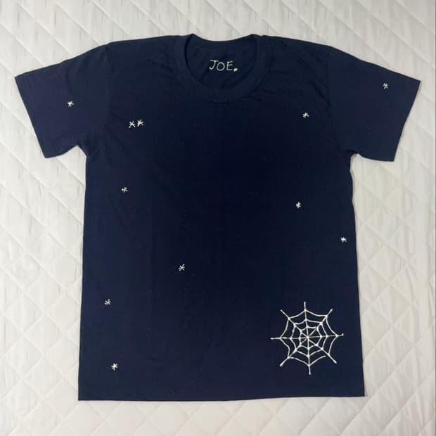 Custom 거미줄 반팔티 NAVY