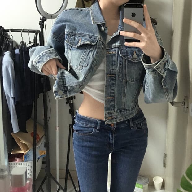 무신사 스탠다드 라이트 인디고 청자켓