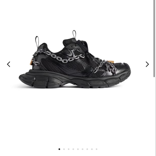 (44) 발렌시아가 3xl 체인 스니커즈