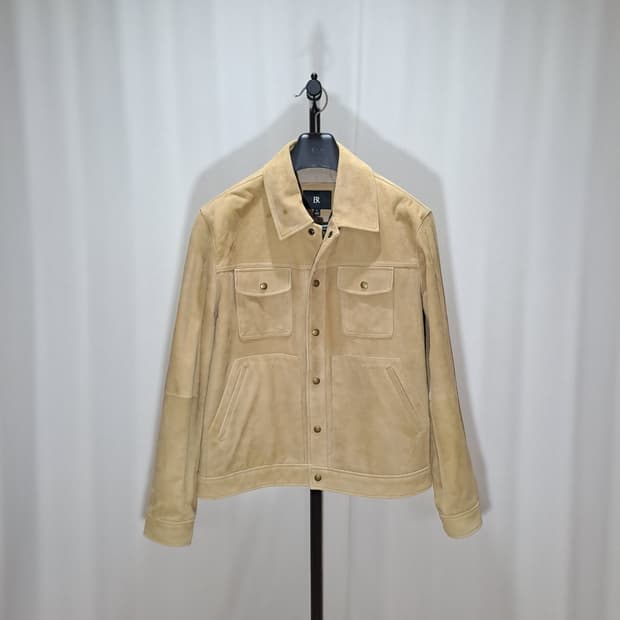 (택포) 바나나리퍼블릭 24ss 스웨이드 트러커 자켓 110