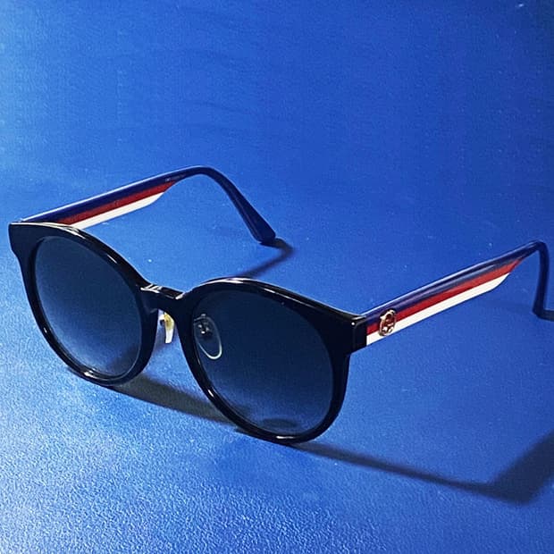 [정품] GUCCI 구찌 삼선템플 로고플레이트 선글라스