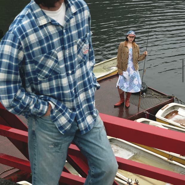 폴로 랄프로렌 / 더 트로피 피싱클럽 / 플란넬 캠프셔츠 L