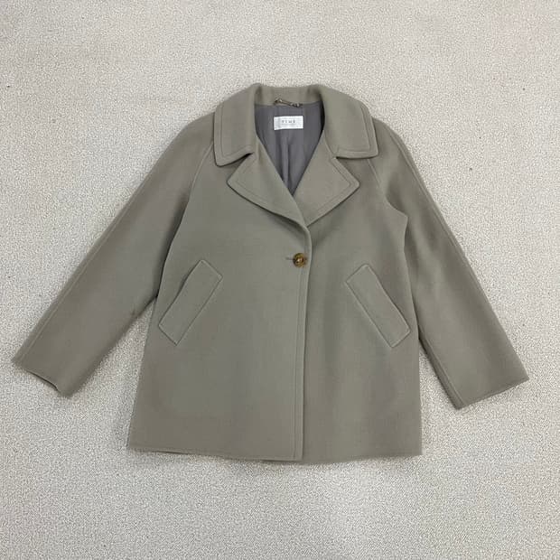 88-98-165 한섬 타임 울 반코트 0127M2