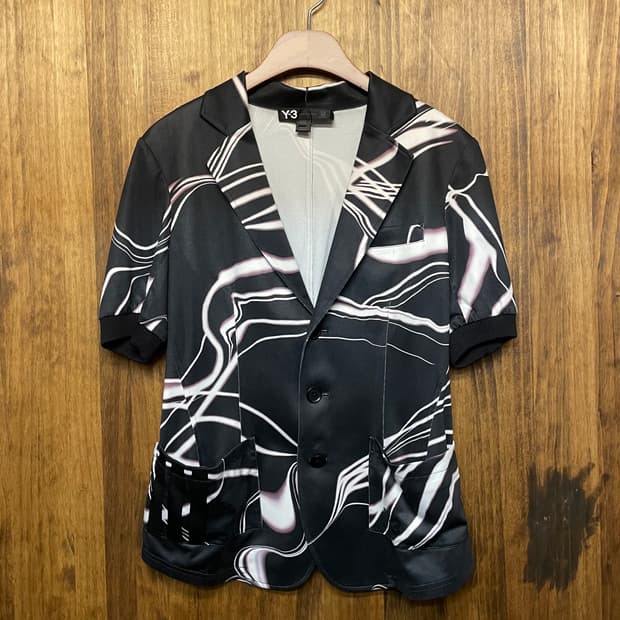 Y-3 marbling line jacket