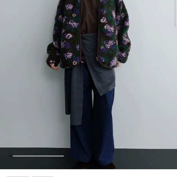 The Aperture디애퍼처 플라워 플리스 자켓 S