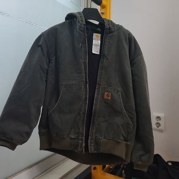 [L]칼하트 J130 mos 샌드스톤 액티브 자켓후드