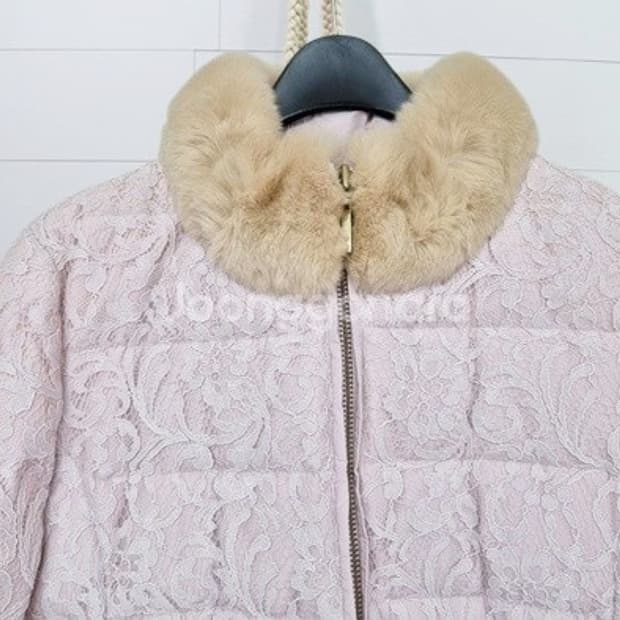 새) 레니본 레이스 패딩