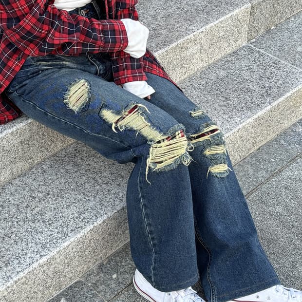 일본빈티지 디스트로이드 진