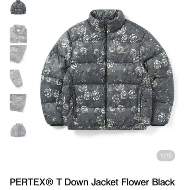 디네댓 PERTEX® T Down Jacket Flower Black