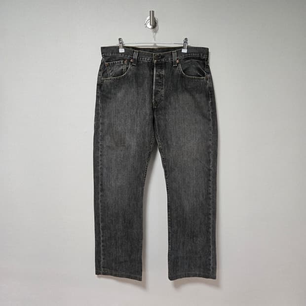 리바이스 501 블랭크탭 워싱 데님팬츠/ 남자 청바지 / 남성 청바지