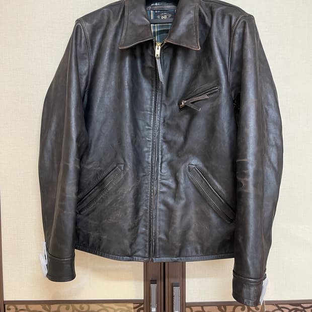 [M] RRL 뉴스보이 레더 자켓